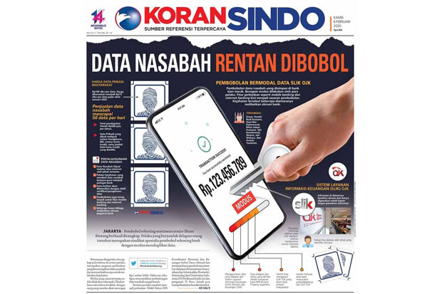 Bermodal Data SLIK OJK, Data Nasabah Bank Rentan Dibobol