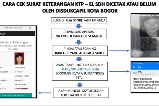 Pemkot Bogor Minta Warga Cek E-KTP Melalui Aplikasi Scan & Barcode