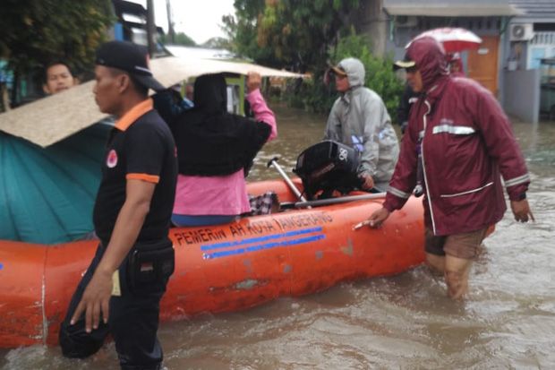Kota Tangerang Dikepung Banjir, Wilayah Periuk Paling Parah