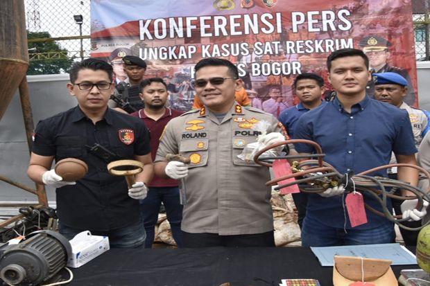 Polisi Ringkus Bos Gurandil di Sukajaya Bogor