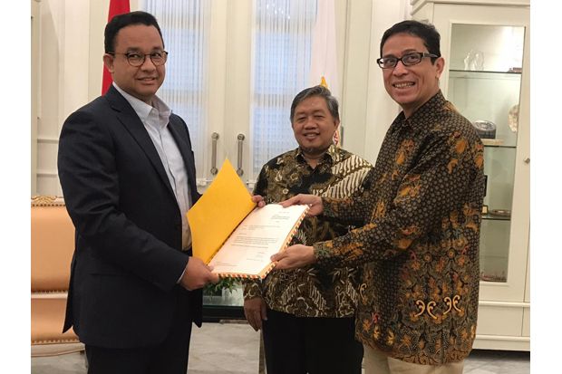 Dua Kandidat Cawagub DKI Jakarta Temui Anies Baswedan di Balai Kota