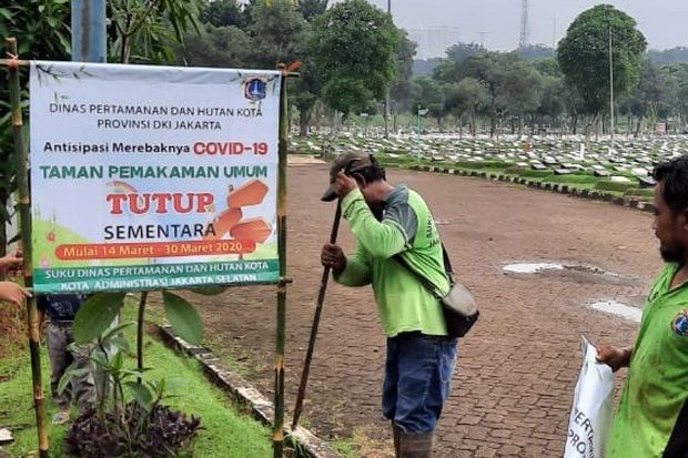 Heboh TPU Tanah Kusir Tutup karena Corona, Pengelola Makam: Itu Salah Tulis