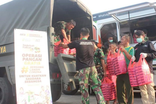Cegah Dampak Corona, ACT Gandeng TNI Distribusikan Bantuan untuk Masyarakat
